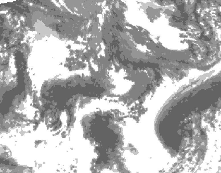GDPS total cloud 078 hour forecast chart for Canada based on 2026/09/23 0000Z data