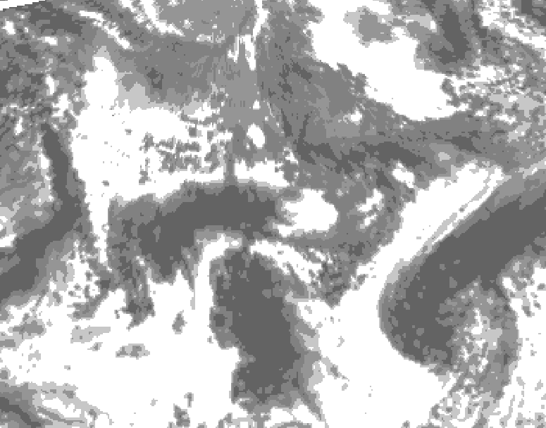 GDPS total cloud 084 hour forecast chart for Canada based on 2026/09/23 0000Z data