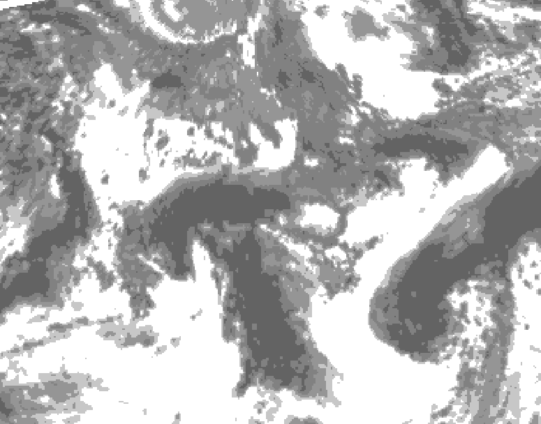 GDPS total cloud 090 hour forecast chart for Canada based on 2026/09/23 0000Z data