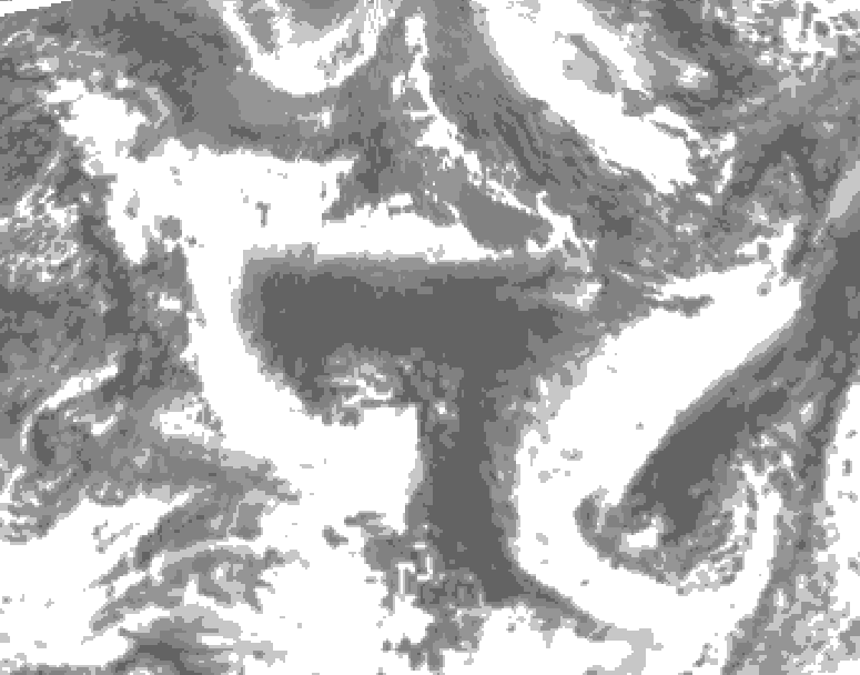 GDPS total cloud 108 hour forecast chart for Canada based on 2026/09/23 0000Z data