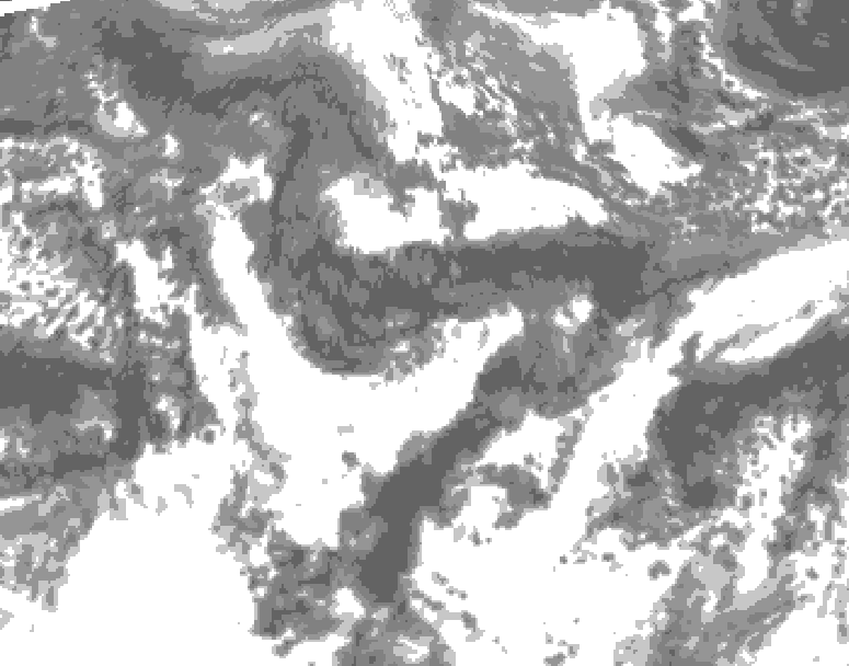 GDPS total cloud 150 hour forecast chart for Canada based on 2026/09/23 0000Z data