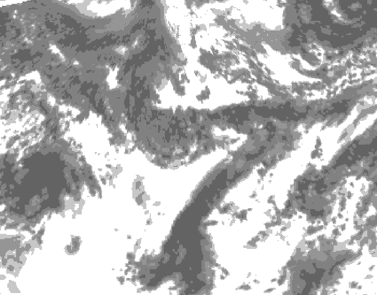 GDPS total cloud 162 hour forecast chart for Canada based on 2026/09/23 0000Z data