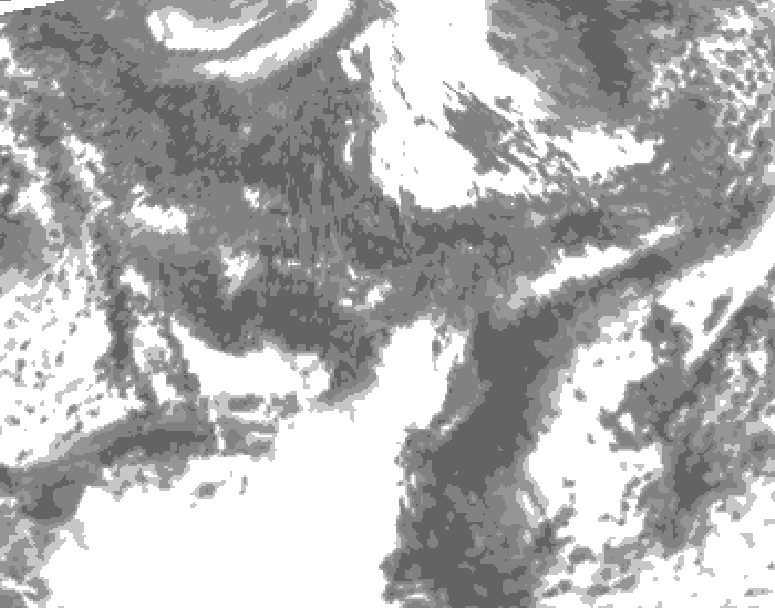 GDPS total cloud 198 hour forecast chart for Canada based on 2026/09/23 0000Z data