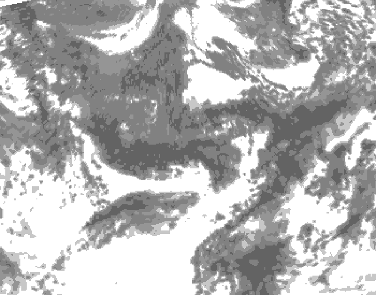 GDPS total cloud 216 hour forecast chart for Canada based on 2026/09/23 0000Z data