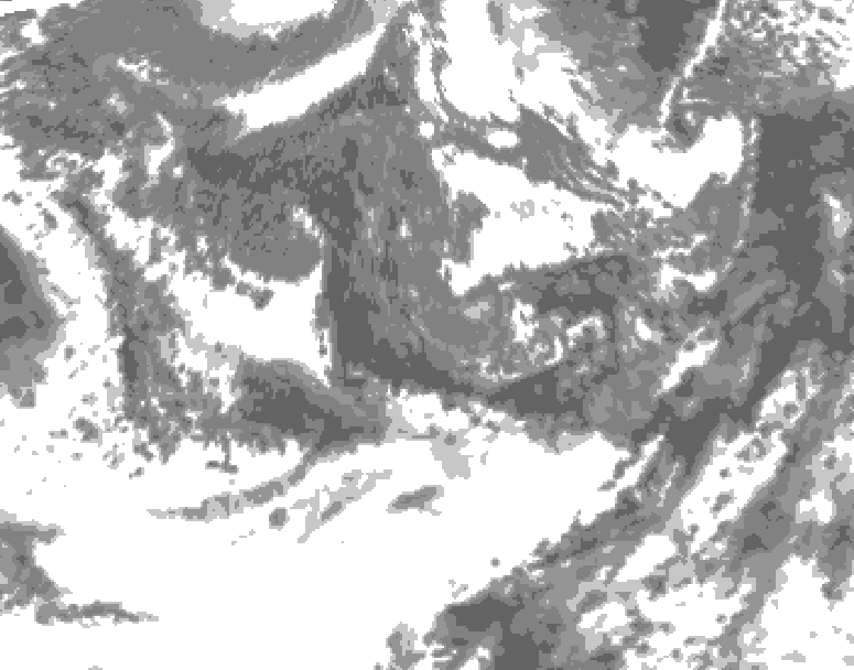 GDPS total cloud 204 hour forecast chart for Canada based on 2026/09/23 1200Z data