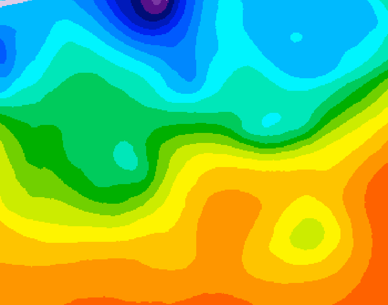 GDPS 500 millibar geopotential height 066 hour forecast chart for Canada based on 2026/09/24 0000Z data
