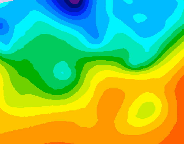 GDPS 500 millibar geopotential height 072 hour forecast chart for Canada based on 2026/09/24 0000Z data