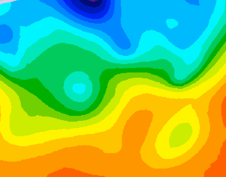 GDPS 500 millibar geopotential height 078 hour forecast chart for Canada based on 2026/09/24 0000Z data