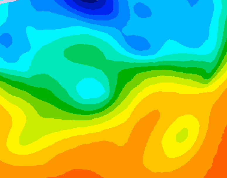 GDPS 500 millibar geopotential height 090 hour forecast chart for Canada based on 2026/09/24 0000Z data