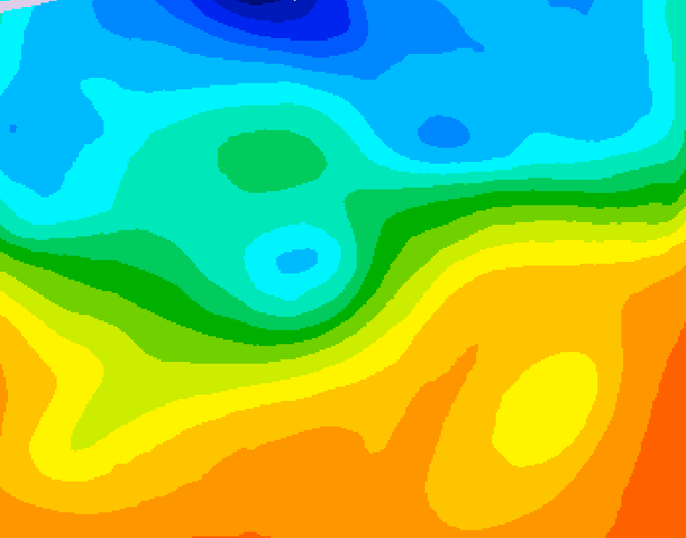 GDPS 500 millibar geopotential height 096 hour forecast chart for Canada based on 2026/09/24 0000Z data