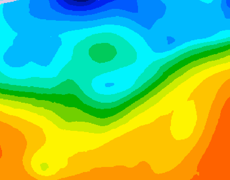 GDPS 500 millibar geopotential height 120 hour forecast chart for Canada based on 2026/09/24 0000Z data