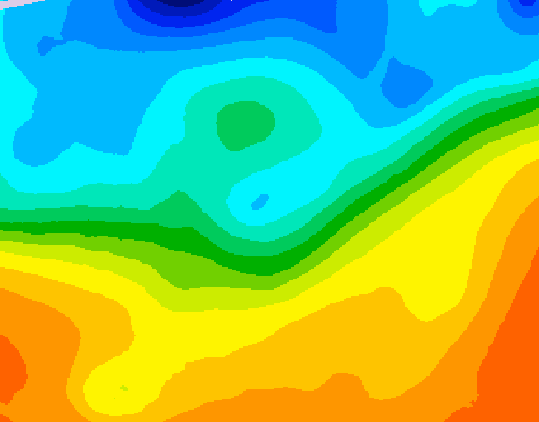GDPS 500 millibar geopotential height 126 hour forecast chart for Canada based on 2026/09/24 0000Z data