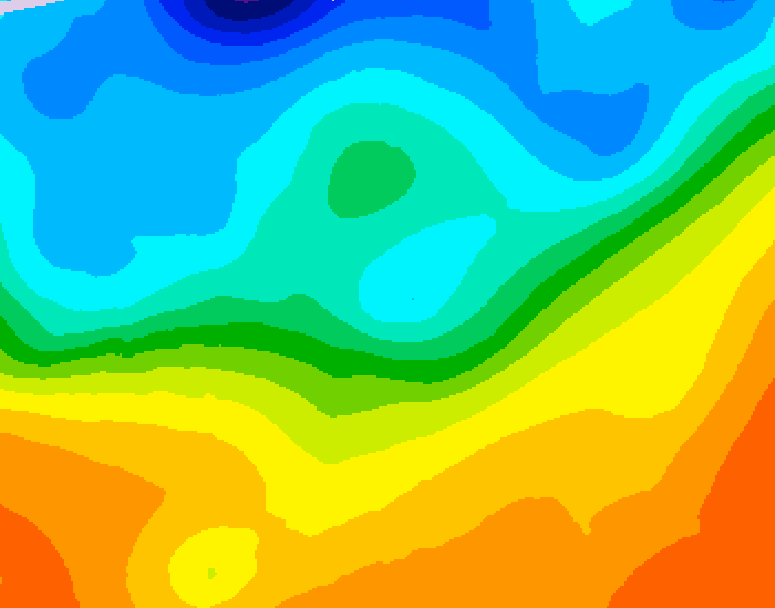 GDPS 500 millibar geopotential height 138 hour forecast chart for Canada based on 2026/09/24 0000Z data
