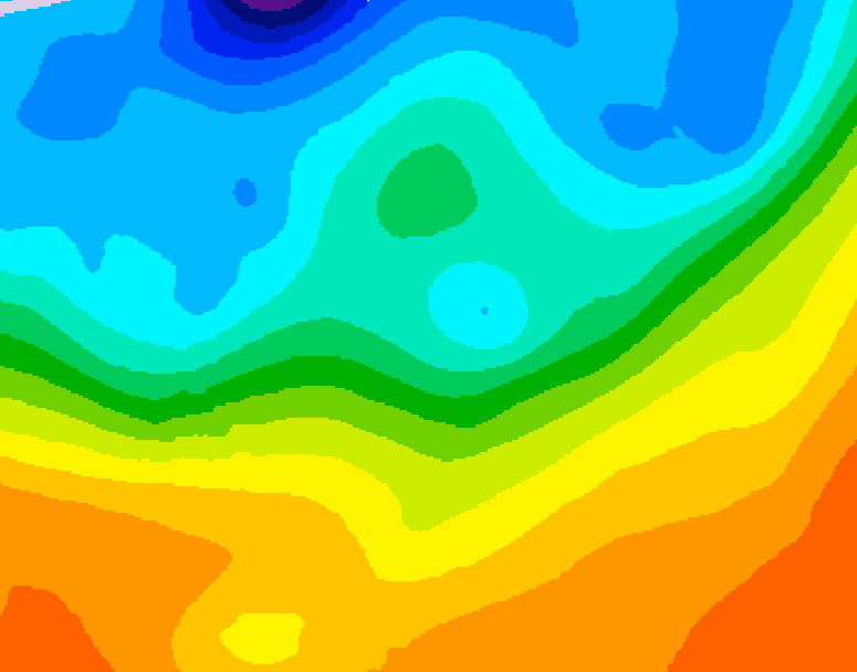 GDPS 500 millibar geopotential height 150 hour forecast chart for Canada based on 2026/09/24 0000Z data