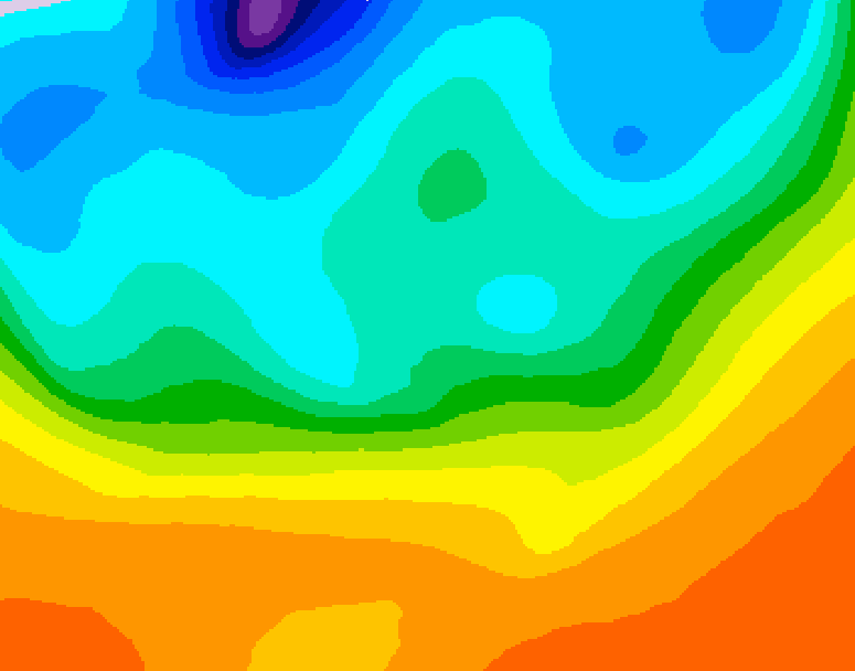GDPS 500 millibar geopotential height 174 hour forecast chart for Canada based on 2026/09/24 0000Z data