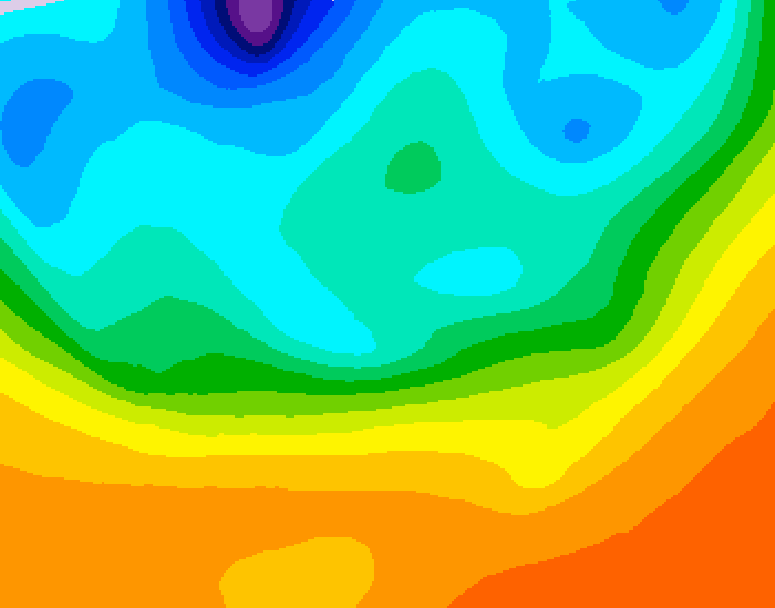 GDPS 500 millibar geopotential height 180 hour forecast chart for Canada based on 2026/09/24 0000Z data