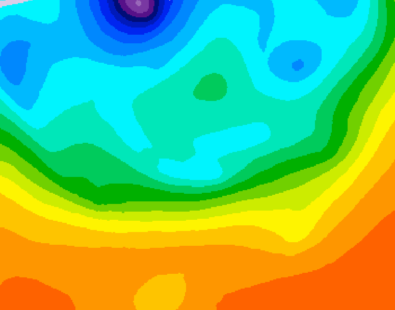 GDPS 500 millibar geopotential height 186 hour forecast chart for Canada based on 2026/09/24 0000Z data