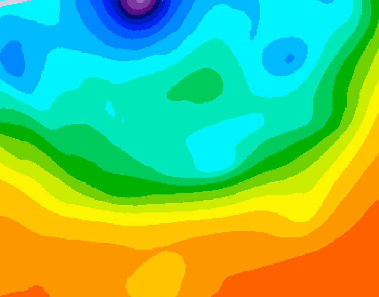 GDPS 500 millibar geopotential height 192 hour forecast chart for Canada based on 2026/09/24 0000Z data