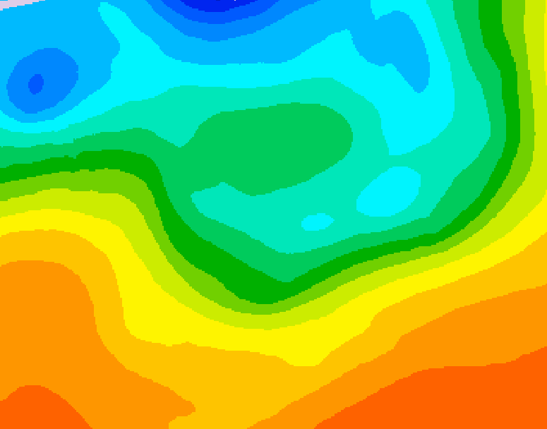 GDPS 500 millibar geopotential height 222 hour forecast chart for Canada based on 2026/09/24 0000Z data