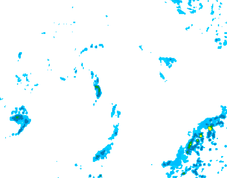 GDPS precipitation 018 hour forecast chart for Canada based on 2026/09/24 0000Z data