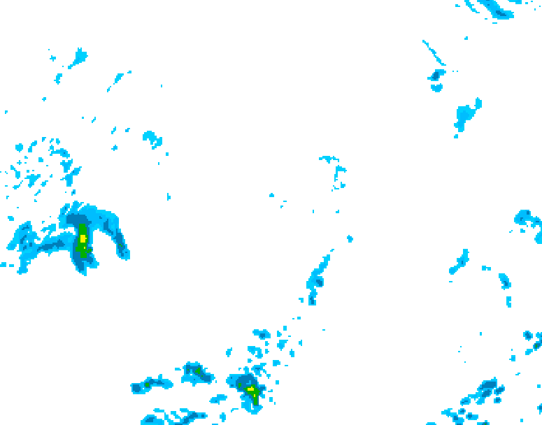 GDPS precipitation 132 hour forecast chart for Canada based on 2026/09/24 0000Z data