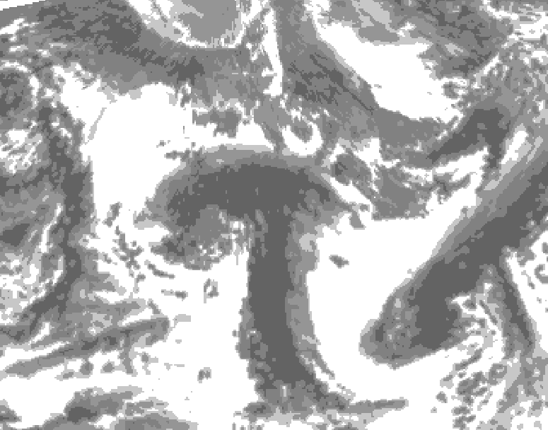 GDPS total cloud 078 hour forecast chart for Canada based on 2026/09/24 0000Z data