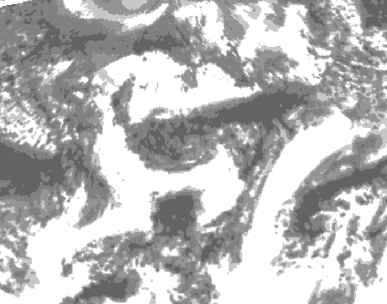 GDPS total cloud 114 hour forecast chart for Canada based on 2026/09/24 0000Z data