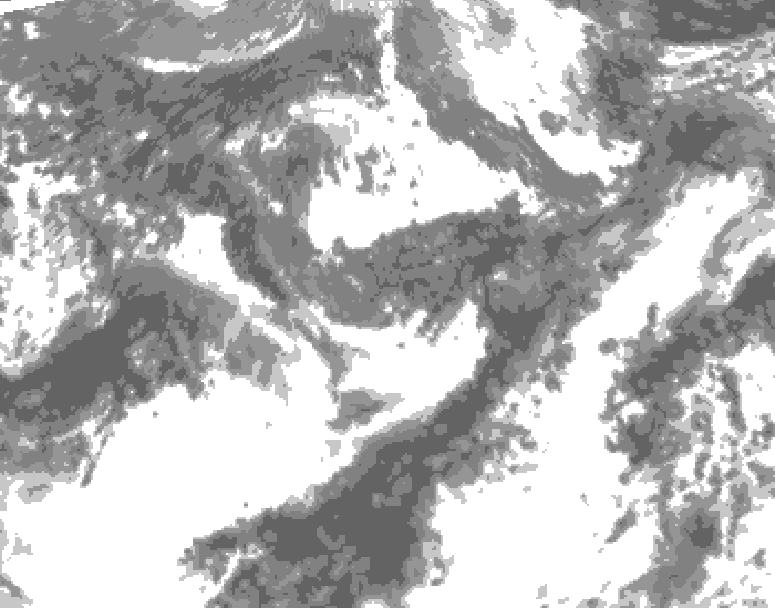 GDPS total cloud 138 hour forecast chart for Canada based on 2026/09/24 0000Z data