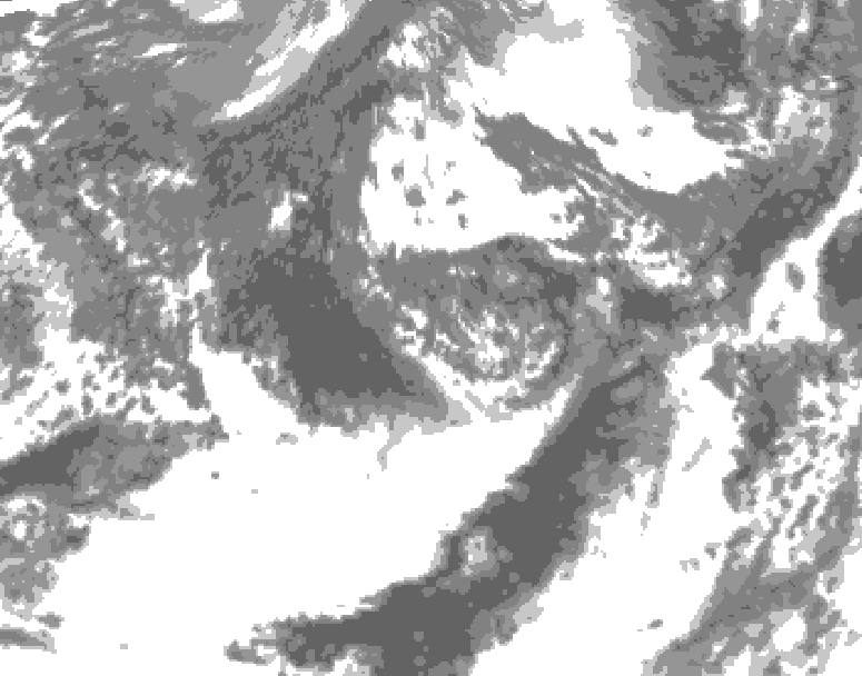 GDPS total cloud 162 hour forecast chart for Canada based on 2026/09/24 0000Z data