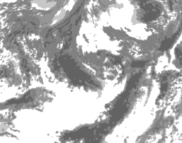 GDPS total cloud 168 hour forecast chart for Canada based on 2026/09/24 0000Z data