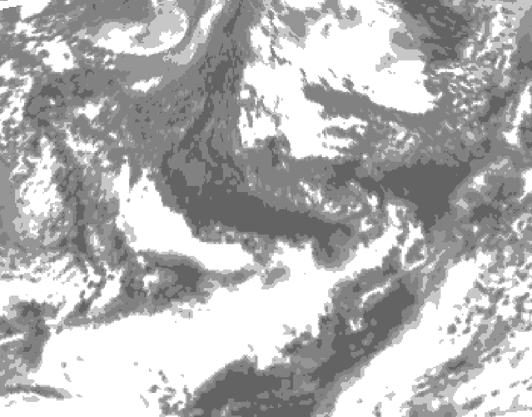 GDPS total cloud 180 hour forecast chart for Canada based on 2026/09/24 0000Z data