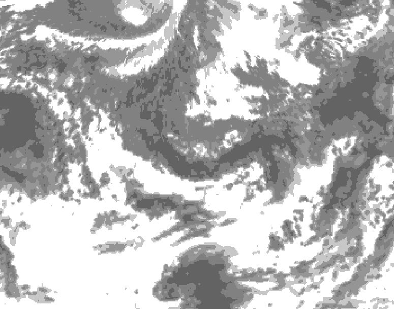 GDPS total cloud 198 hour forecast chart for Canada based on 2026/09/24 0000Z data