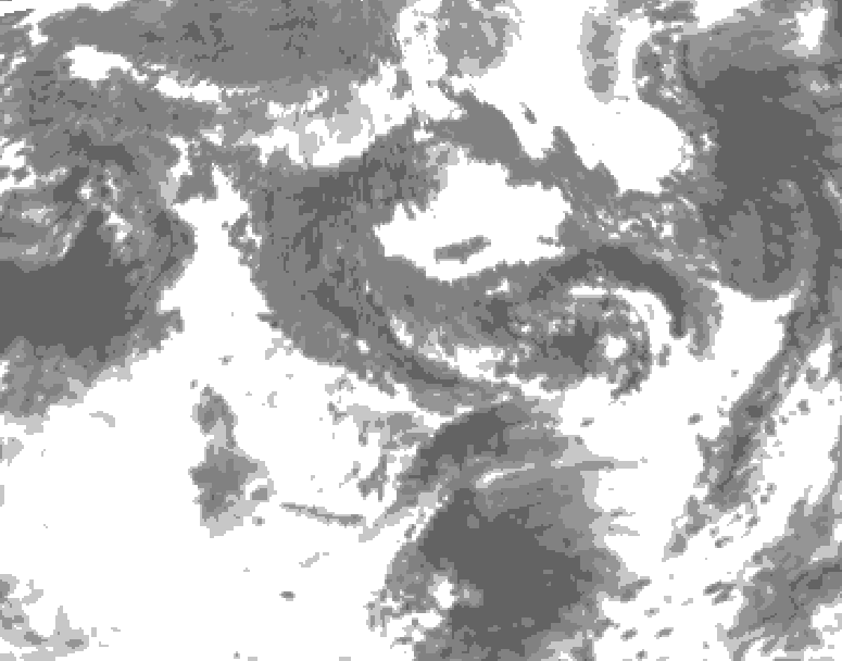 GDPS total cloud 216 hour forecast chart for Canada based on 2026/09/24 0000Z data