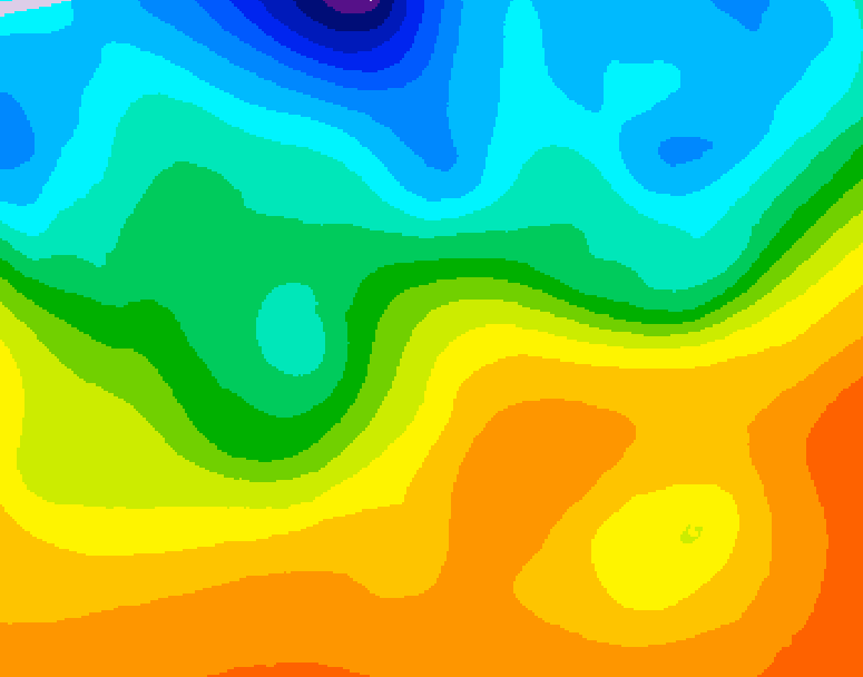 GDPS 500 millibar geopotential height 048 hour forecast chart for Canada based on 2026/09/25 0000Z data