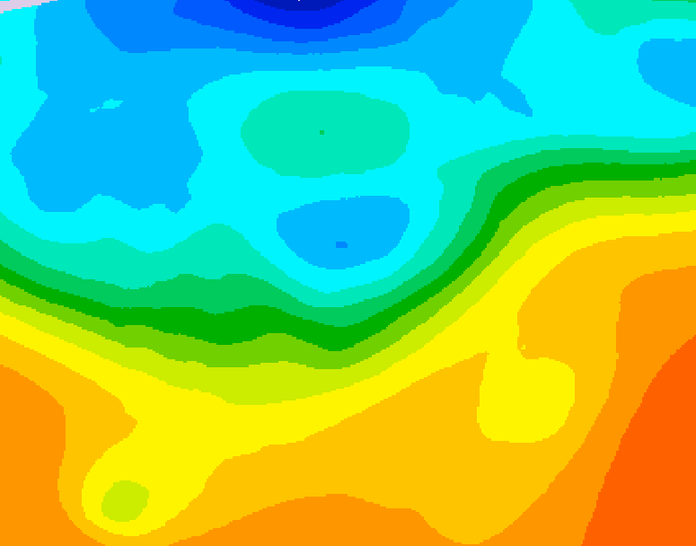 GDPS 500 millibar geopotential height 096 hour forecast chart for Canada based on 2026/09/25 0000Z data