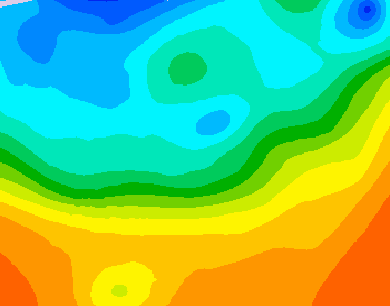 GDPS 500 millibar geopotential height 132 hour forecast chart for Canada based on 2026/09/25 0000Z data