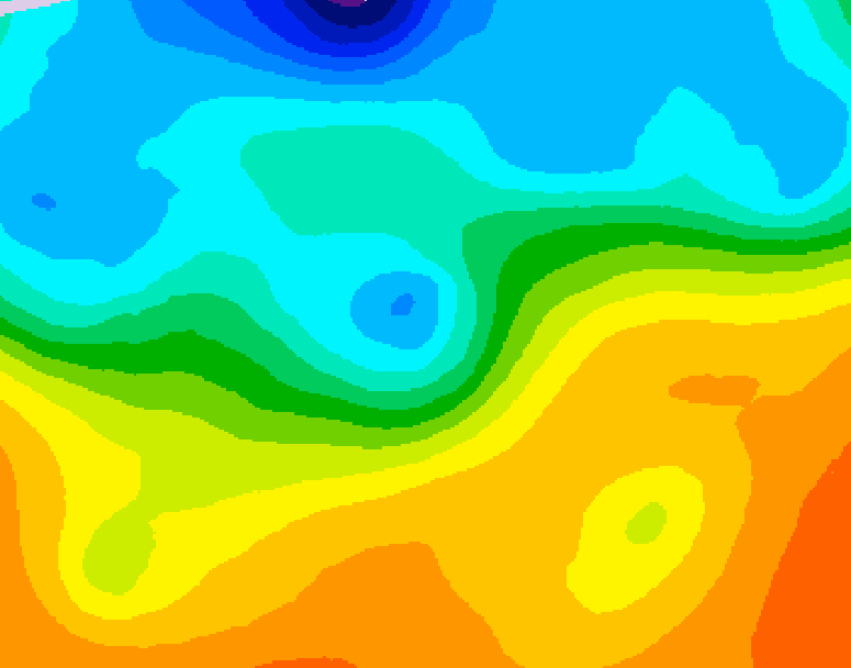 GDPS 500 millibar geopotential height 066 hour forecast chart for Canada based on 2026/09/25 1200Z data