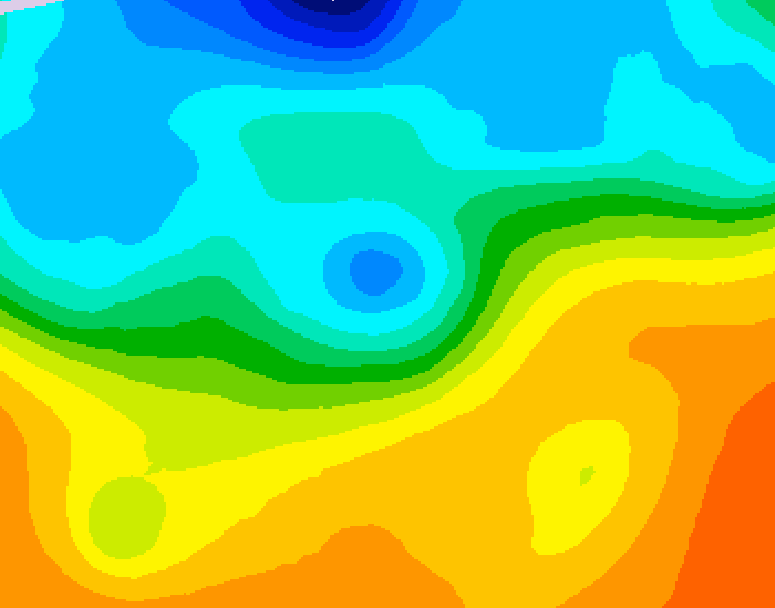 GDPS 500 millibar geopotential height 072 hour forecast chart for Canada based on 2026/09/25 1200Z data