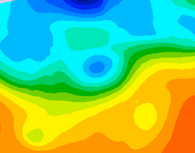 GDPS 500 millibar geopotential height 078 hour forecast chart for Canada based on 2026/09/25 1200Z data