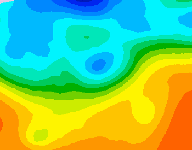 GDPS 500 millibar geopotential height 084 hour forecast chart for Canada based on 2026/09/25 1200Z data