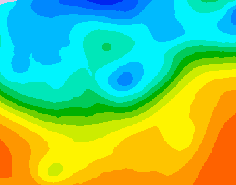 GDPS 500 millibar geopotential height 090 hour forecast chart for Canada based on 2026/09/25 1200Z data
