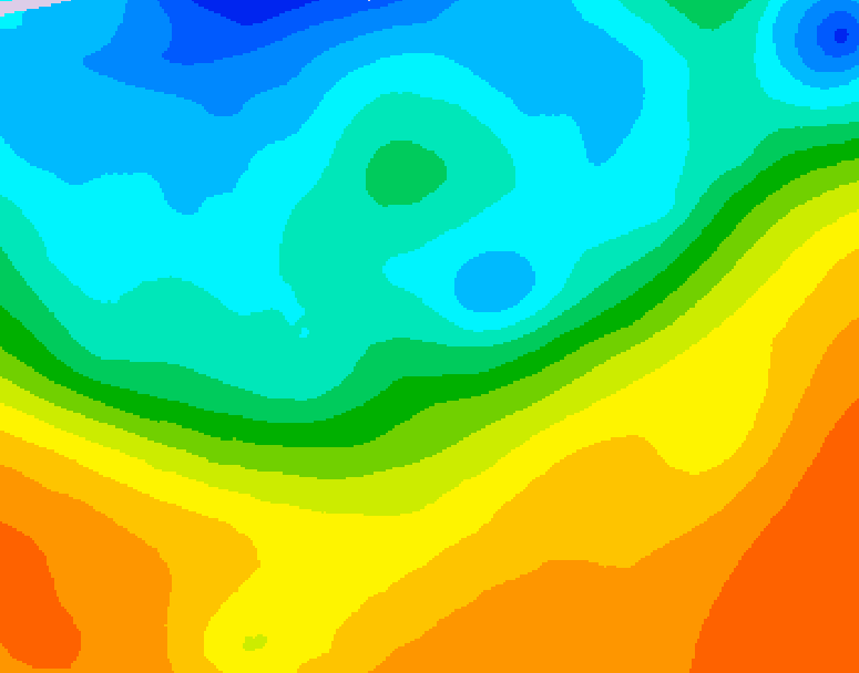 GDPS 500 millibar geopotential height 108 hour forecast chart for Canada based on 2026/09/25 1200Z data