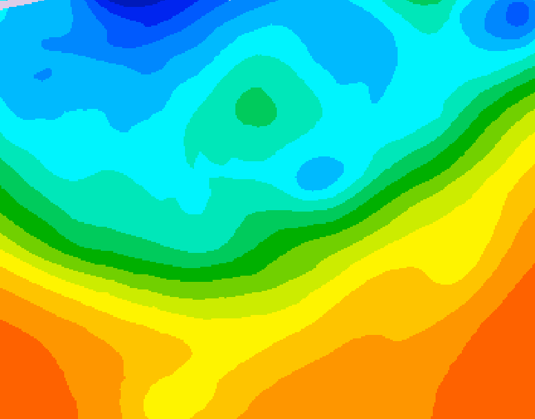 GDPS 500 millibar geopotential height 114 hour forecast chart for Canada based on 2026/09/25 1200Z data