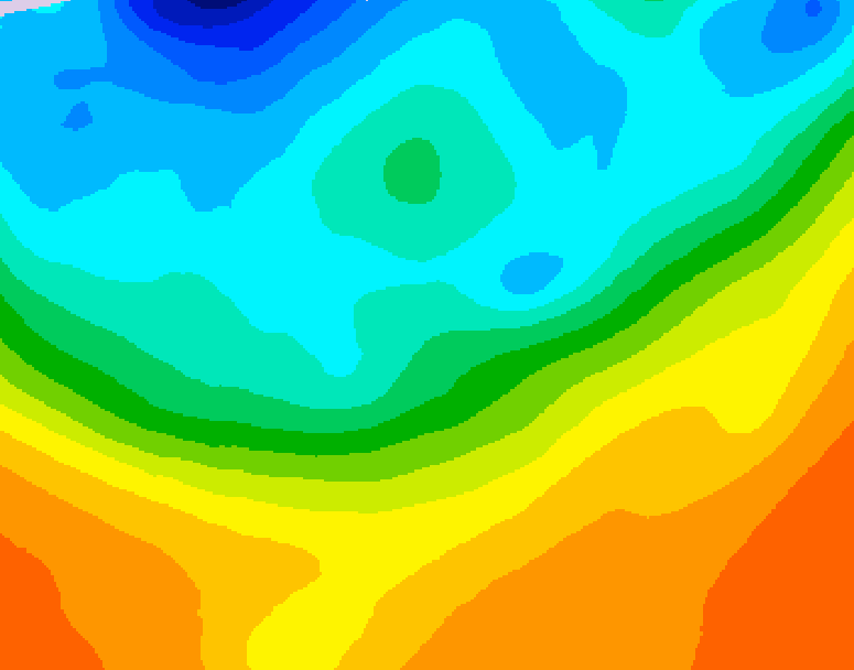 GDPS 500 millibar geopotential height 120 hour forecast chart for Canada based on 2026/09/25 1200Z data