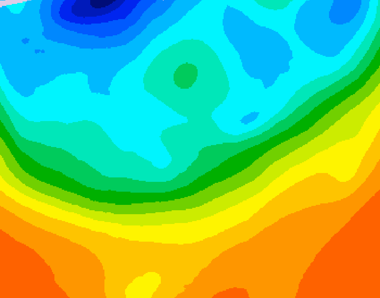 GDPS 500 millibar geopotential height 126 hour forecast chart for Canada based on 2026/09/25 1200Z data