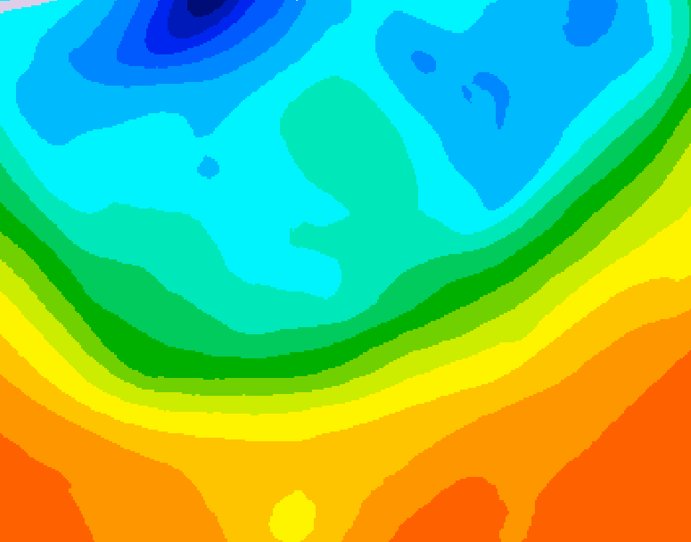 GDPS 500 millibar geopotential height 138 hour forecast chart for Canada based on 2026/09/25 1200Z data