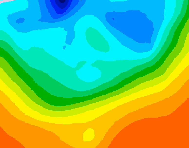 GDPS 500 millibar geopotential height 150 hour forecast chart for Canada based on 2026/09/25 1200Z data