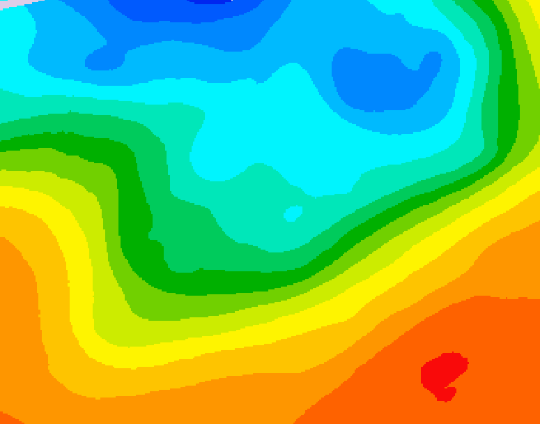 GDPS 500 millibar geopotential height 180 hour forecast chart for Canada based on 2026/09/25 1200Z data