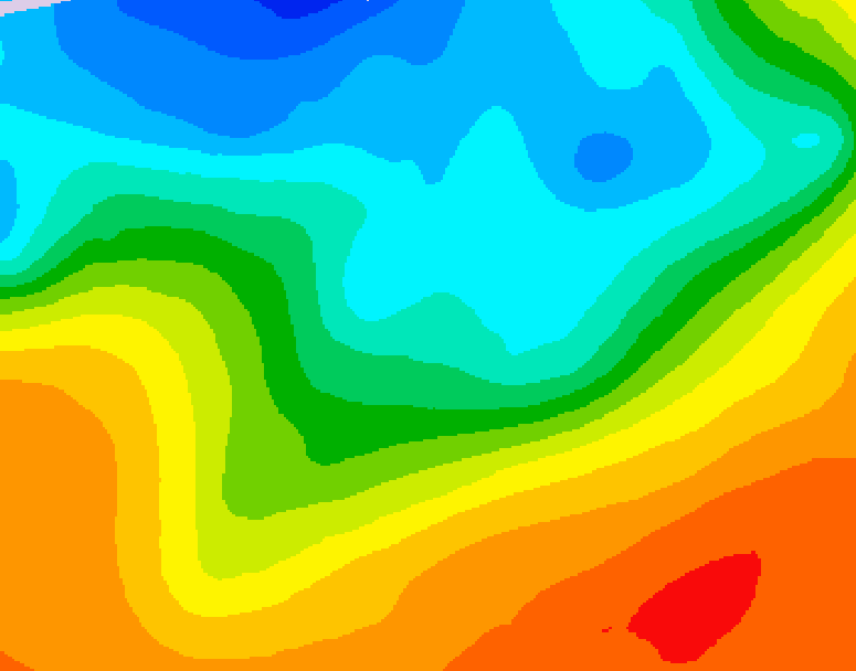 GDPS 500 millibar geopotential height 198 hour forecast chart for Canada based on 2026/09/25 1200Z data