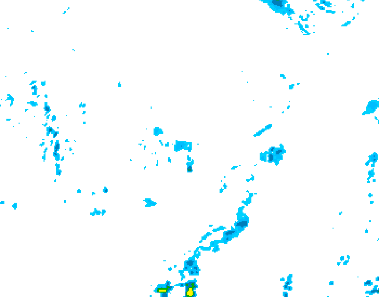 GDPS precipitation 132 hour forecast chart for Canada based on 2026/09/25 1200Z data